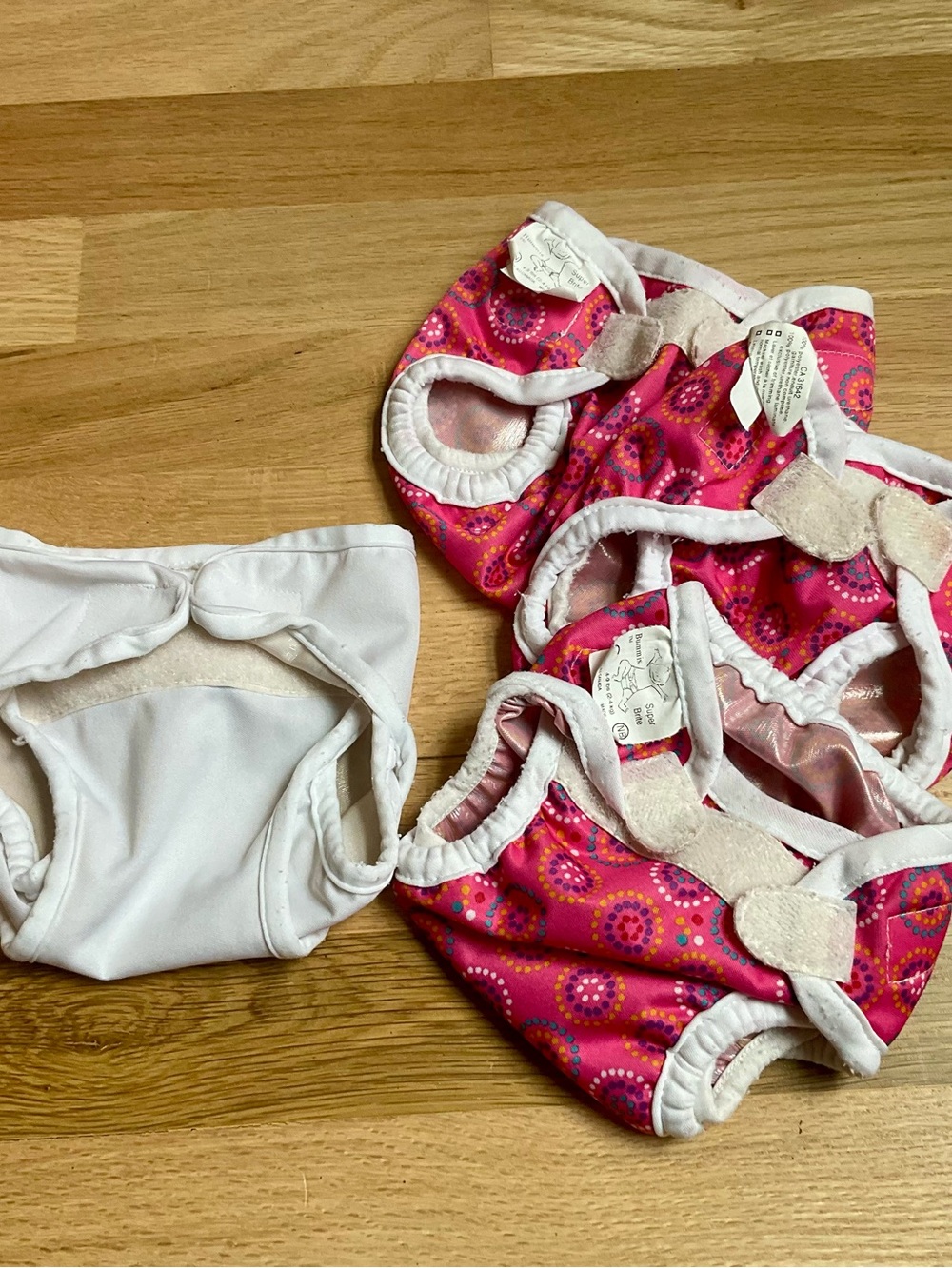 Bummis Hook and Loop Cloth Newborn Diapers, 4-9lbs